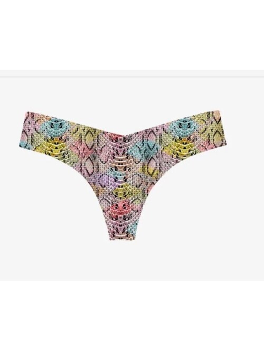 Commando Classic Print Thong Pastel  Snake Size M/L
